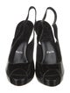 Christian Louboutin Patent Leather Slingback Pumps