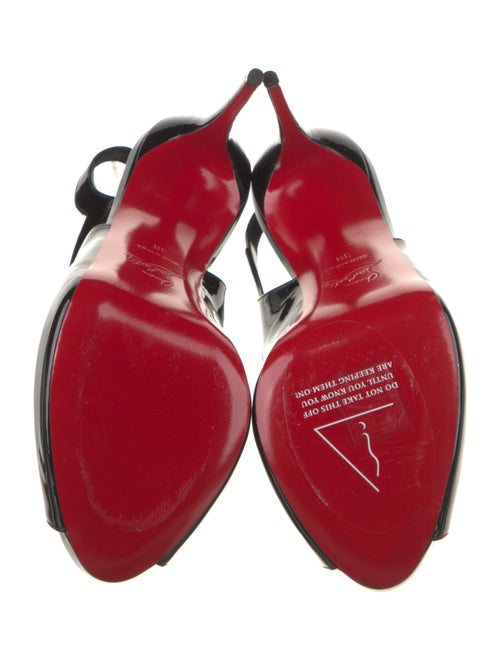 Christian Louboutin Patent Leather Slingback Pumps
