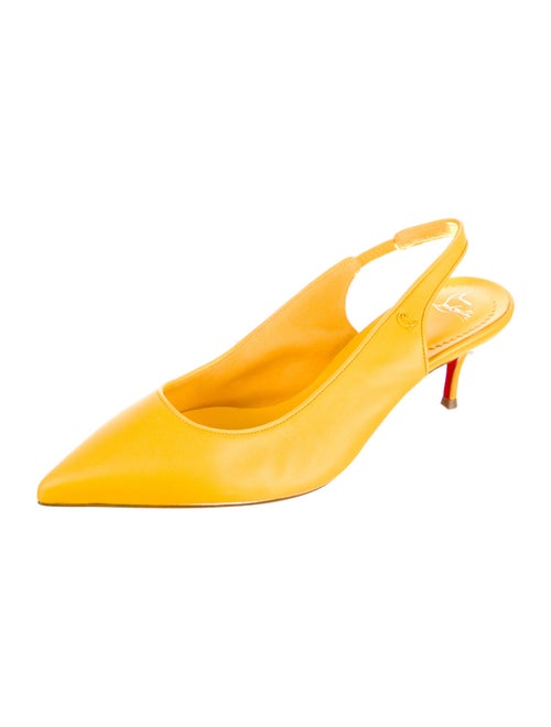 Christian Louboutin Leather Slingback Pumps