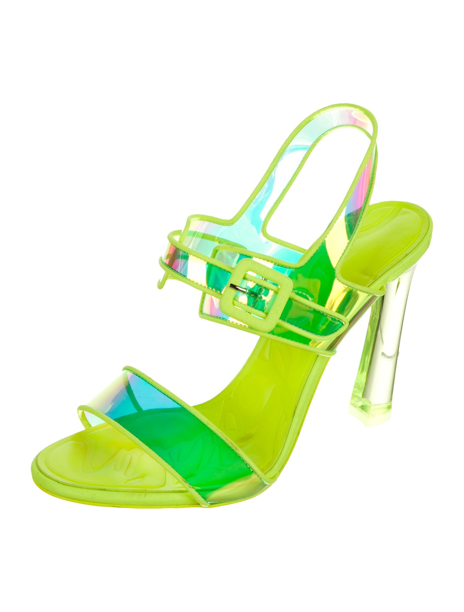 Christian Louboutin PVC Slingback Sandals