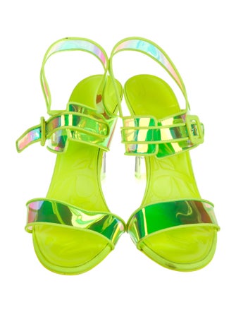 Christian Louboutin PVC Slingback Sandals