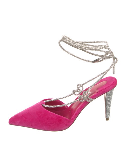 Christian Louboutin Velvet Printed Slingback Pumps