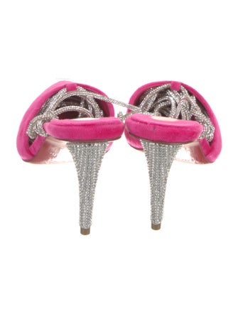 Christian Louboutin Velvet Printed Slingback Pumps