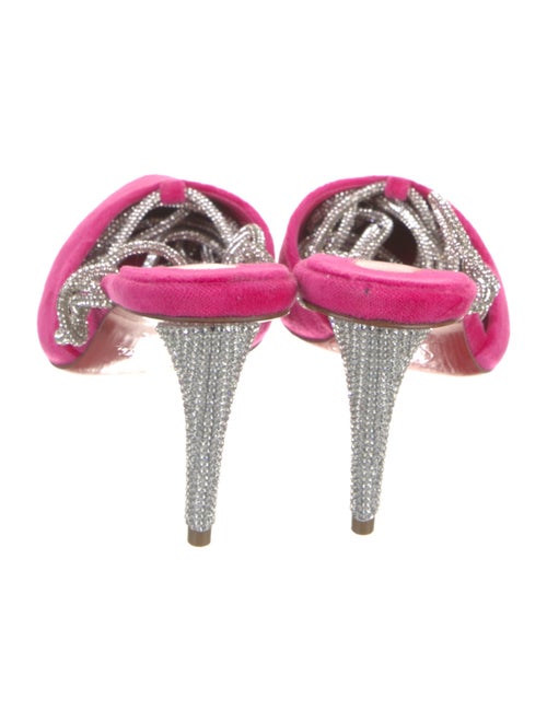 Christian Louboutin Velvet Printed Slingback Pumps