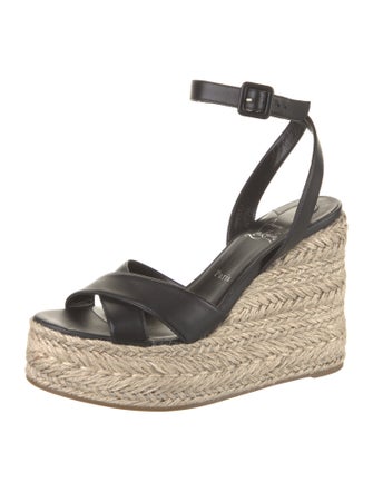 Christian Louboutin Leather Colorblock Pattern Espadrilles