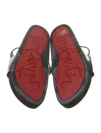 Christian Louboutin Leather Slides