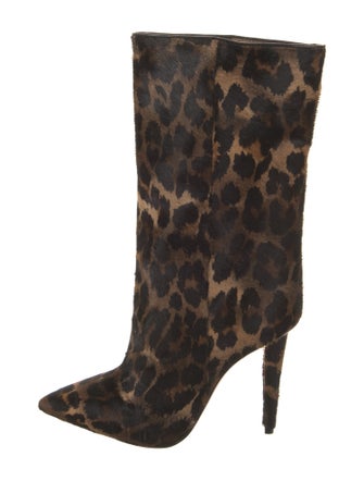 Christian Louboutin Ponyhair Animal Print Boots