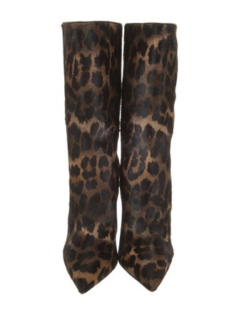 Christian Louboutin Ponyhair Animal Print Boots