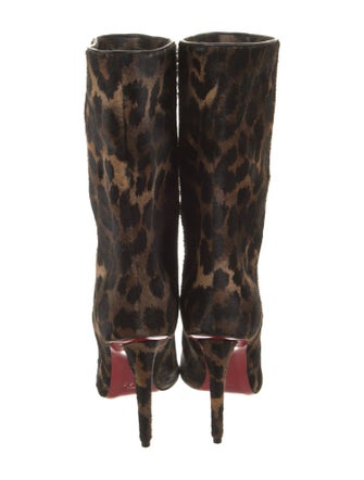 Christian Louboutin Ponyhair Animal Print Boots