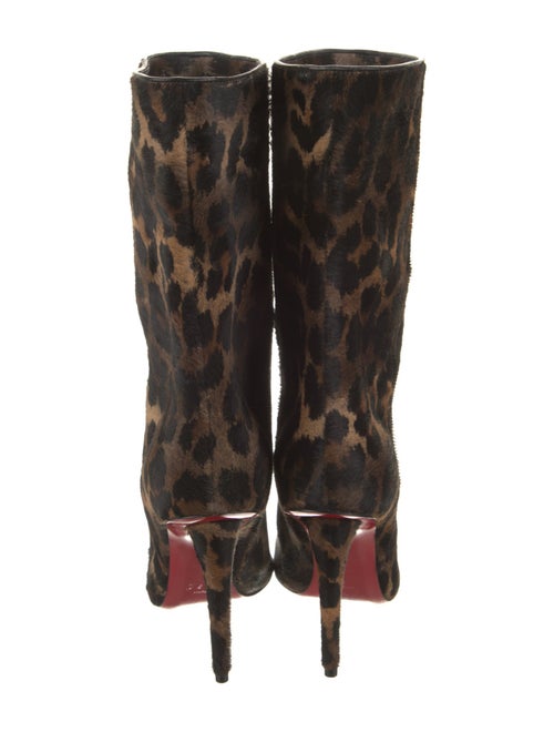 Christian Louboutin Ponyhair Animal Print Boots
