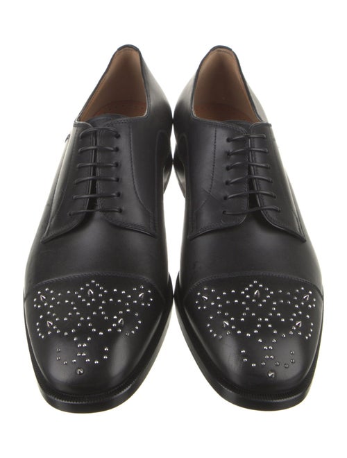 Christian Louboutin Leather Studded Accents Oxfords