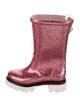 Christian Louboutin Girls' Glitter Rain Boots