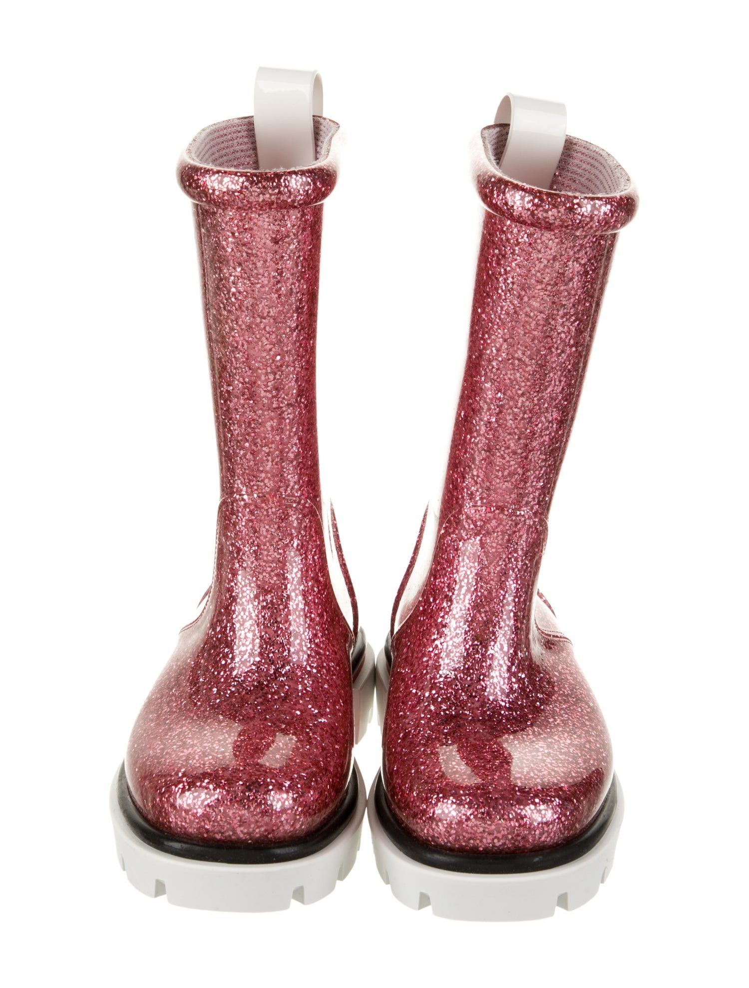 Christian Louboutin Girls' Glitter Rain Boots