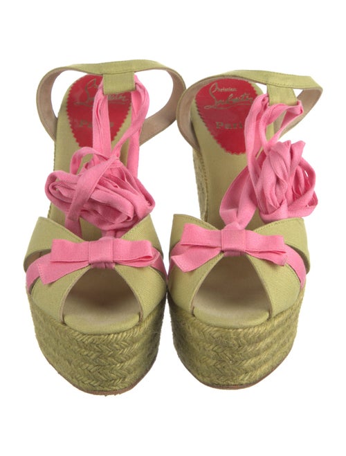 Christian Louboutin Isabelle Canvas Slingback Pumps