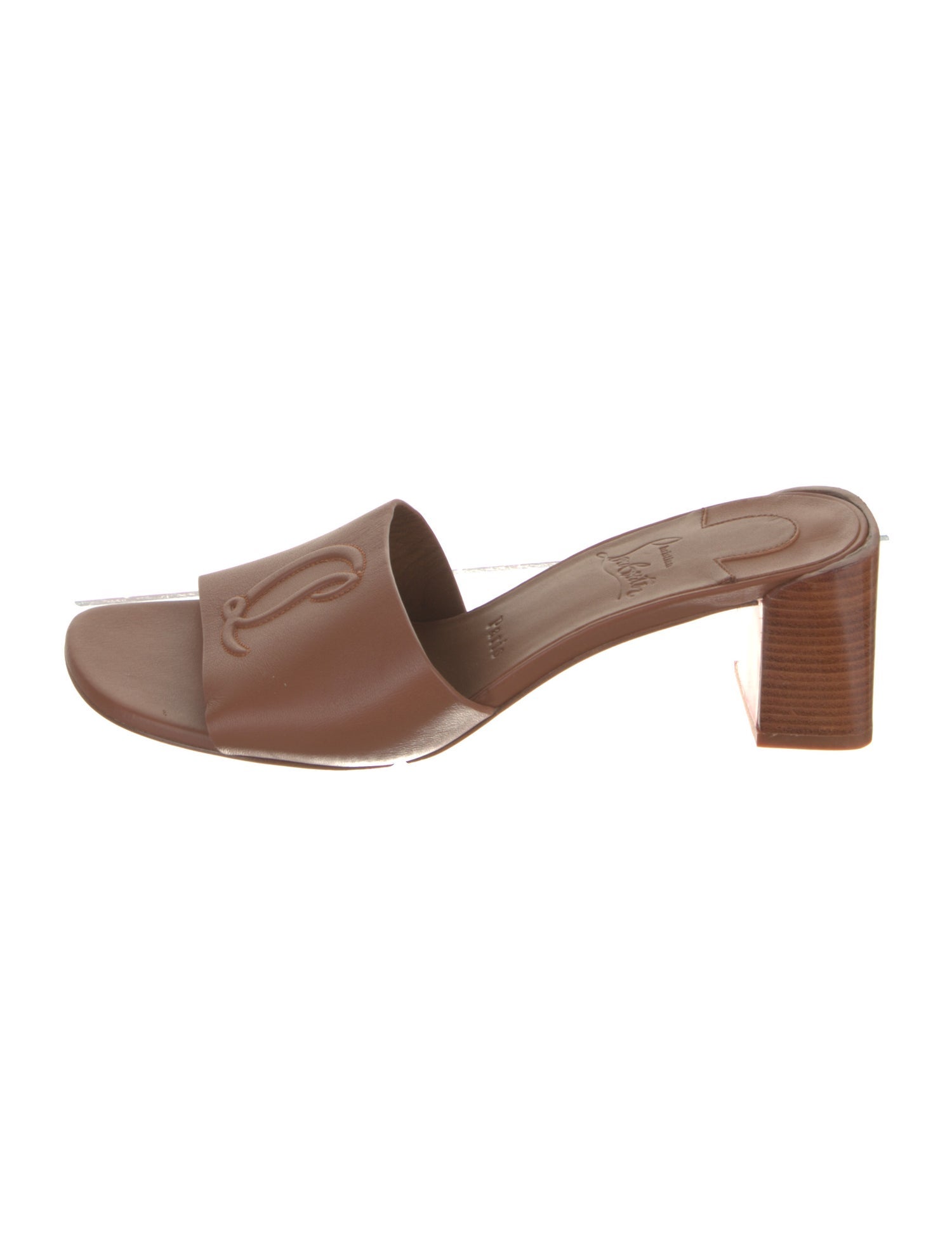 Christian Louboutin Leather Slides