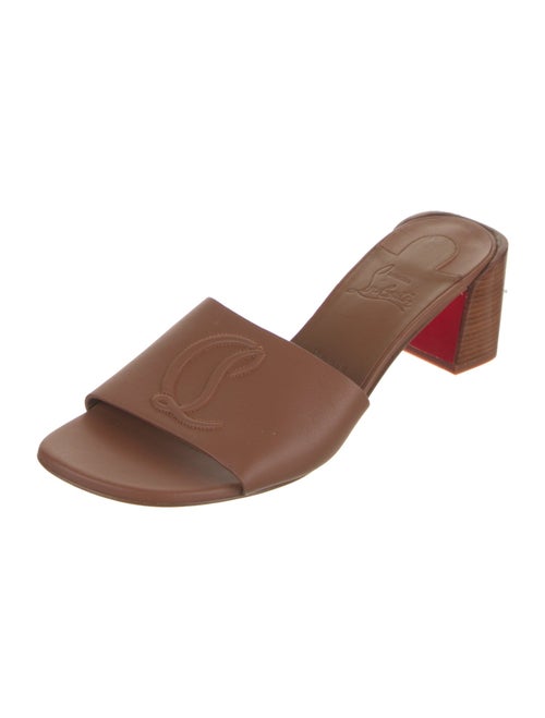 Christian Louboutin Leather Slides