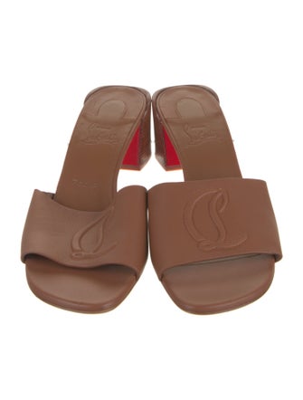 Christian Louboutin Leather Slides