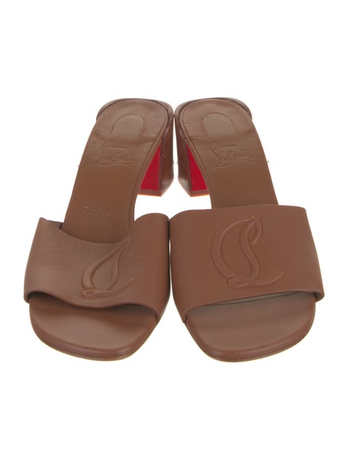 Christian Louboutin Leather Slides