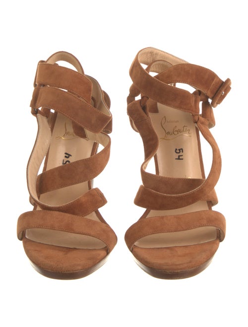 Christian Louboutin Suede Gladiator Sandals