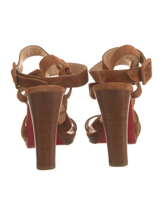 Christian Louboutin Suede Gladiator Sandals