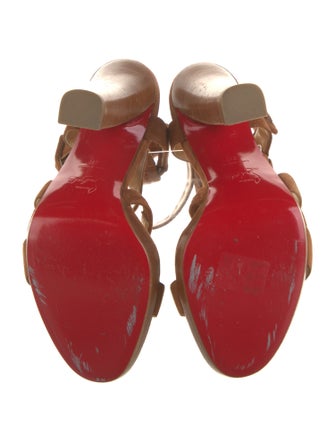Christian Louboutin Suede Gladiator Sandals