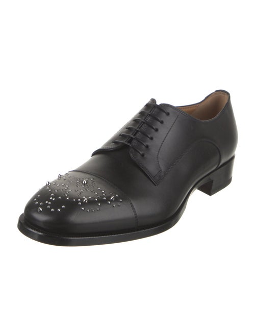 Christian Louboutin Leather Studded Accents Oxfords