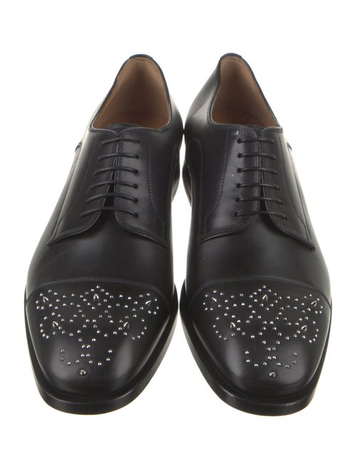 Christian Louboutin Leather Studded Accents Oxfords