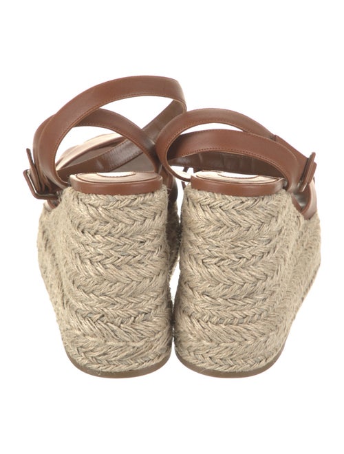 Christian Louboutin Leather Braided Accents Espadrilles