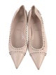 Christian Louboutin Spike Accents Suede Ballet Flats
