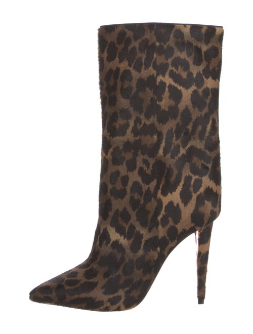 Christian Louboutin Ponyhair Animal Print Boots