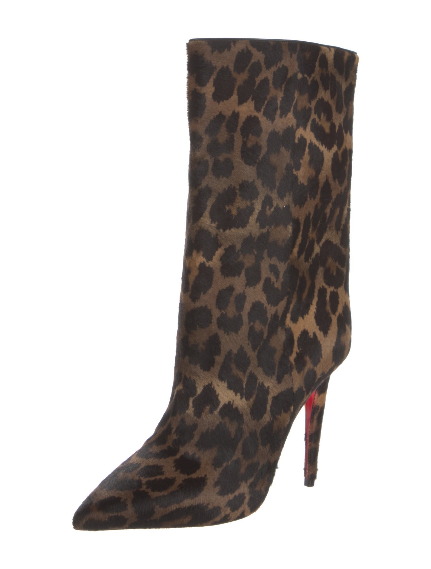 Christian Louboutin Ponyhair Animal Print Boots