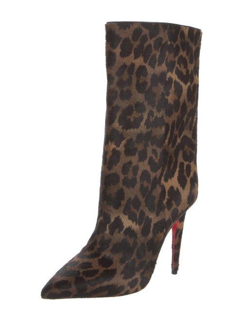 Christian Louboutin Ponyhair Animal Print Boots