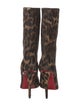 Christian Louboutin Ponyhair Animal Print Boots