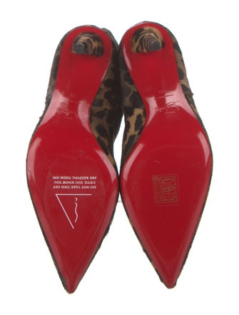 Christian Louboutin Ponyhair Animal Print Boots