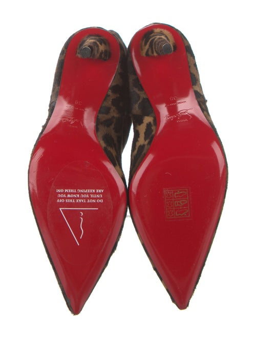Christian Louboutin Ponyhair Animal Print Boots