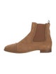 Christian Louboutin Suede Studded Accents Chelsea Boots