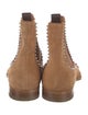 Christian Louboutin Suede Studded Accents Chelsea Boots