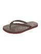 Christian Louboutin Rubber Studded Accents Flip Flops