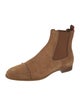 Christian Louboutin Suede Studded Accents Chelsea Boots