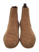 Christian Louboutin Suede Studded Accents Chelsea Boots
