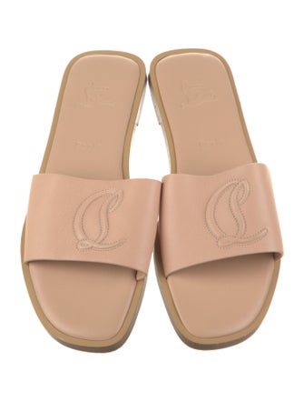 Christian Louboutin Leather Slides