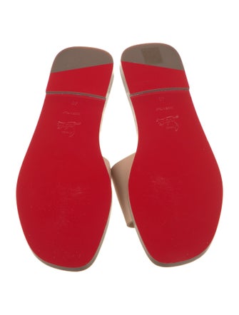 Christian Louboutin Leather Slides
