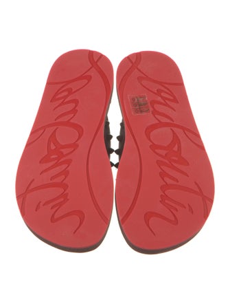 Christian Louboutin Rockstud Spike Rubber Flip Flops