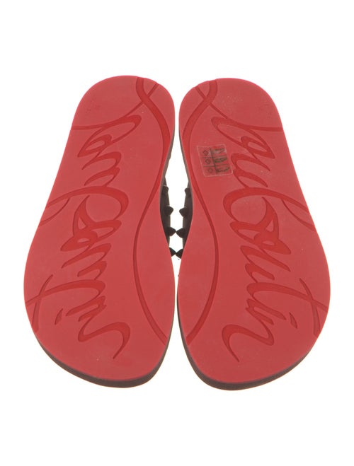 Christian Louboutin Rockstud Spike Rubber Flip Flops