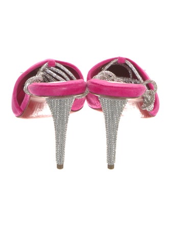 Christian Louboutin Velvet Printed Slingback Pumps