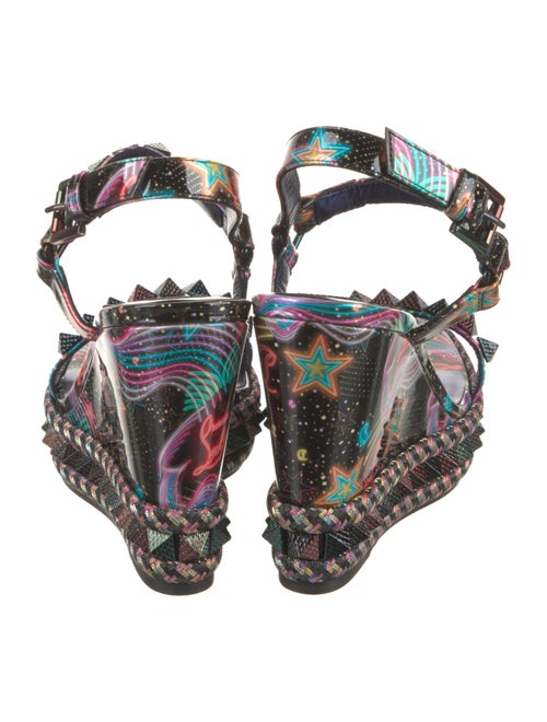 Christian Louboutin Patent Leather Printed Espadrilles