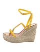 Christian Louboutin Spike Accents Patent Leather Espadrilles