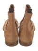 Christian Louboutin Suede Studded Accents Chelsea Boots
