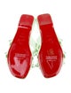 Christian Louboutin Leather Studded Accents Slides