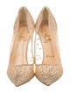 Christian Louboutin Mesh Crystal Embellishments Pumps